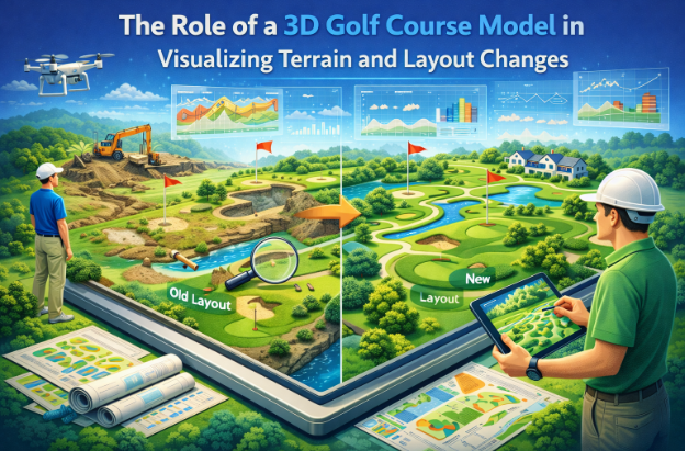 The Role of a 3D Golf Course Model in Visualizing Terrain and Layout Changes
